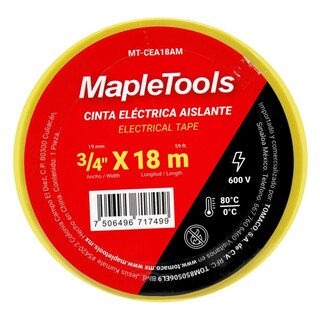 Foto 4 | Foto 4 | Cintas Eléctricas Amarillo 12 Pack 19mmx18m Maple Tools