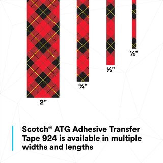 Foto 6 | Foto 6 | Cinta Adhesiva De Transferencia 3m Scotch Atg 924 Transparente 18 Mm X 33 M - Venta Internacional.