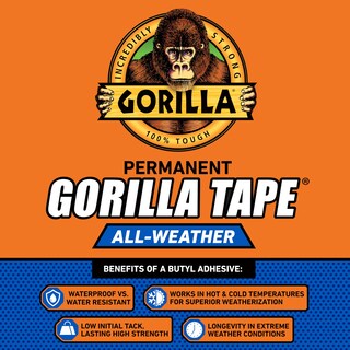 Foto 5 | Foto 5 | Cinta Adhesiva Gorilla All Weather Color Negro 1 88 Cm X 22 86 M (paquete De 2) - Venta Internacional.