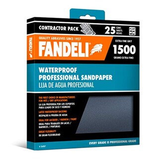 Foto 1 | Foto 1 | Lijas de Agua Fandeli Grano Extra Fino 1500 9''x11'' 25 Piezas