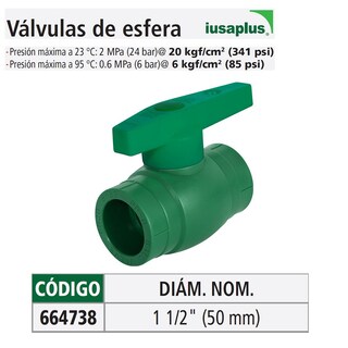 Foto 2 | Foto 2 | Válvula De Esfera, Ppr, Iusaplus 50 Mm