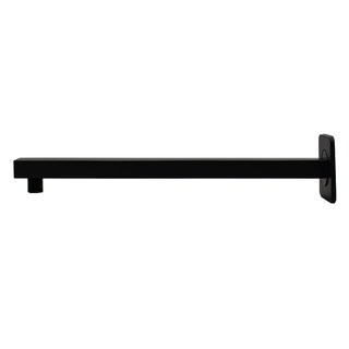 Foto 3 | Foto 3 | Regadera Cuadrada Rubinett color Negro Mate de 40 Cm con Brazo De Pared de Lujo