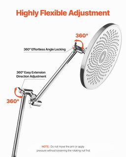 Foto 3 | Foto 3 | Brazo De Extensión Para Cabezal De Ducha Vevor 28 Cm, Latón Cromado G1/2 - Venta Internacional.