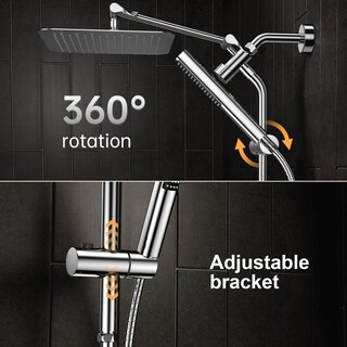 Foto 3 | Foto 3 | Alcachofa De Ducha Veken Luxury Rain De 25 Cm Con Rociador Portátil Cromado - Venta Internacional.