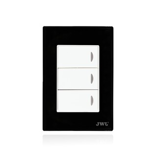 Foto 2 | Foto 2 | Juego De 5 Placas Color Negro Con 3 Interruptores Sencillos Jwj Jtl-f7609