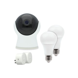 Foto 1 | Foto 1 | Kit Control Básico Inteligente Tecnolite Wi-fi: 1 Cámara 2 Focos Led Rgb + Blancos 2 Enchufes