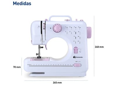 Foto 2 | Foto 2 | Máquina de Coser Bluelander Eléctrica Mini con 12 Puntadas y Luz Led