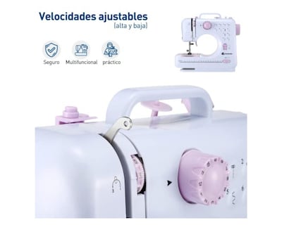 Foto 4 | Foto 4 | Máquina de Coser Bluelander Eléctrica Mini con 12 Puntadas y Luz Led