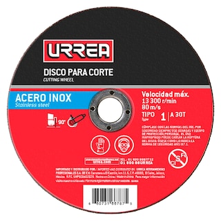 Foto 1 | Foto 1 | Disco Abrasivo Tipo 1 Para Acero Inoxidable 9'' X 5/64'' Urrea