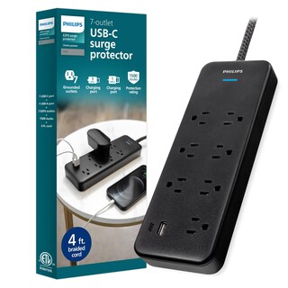 Foto 1 | Foto 1 | Protector Contra Sobretensiones Philips Spp9643b/37, 7 Salidas 1500j Con Usb - Venta Internacional.