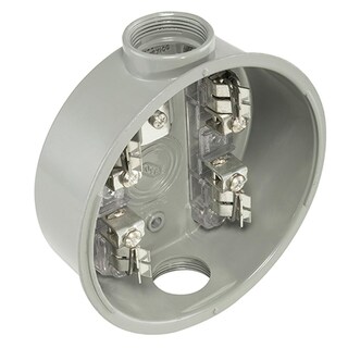 Foto 4 | Foto 4 | Base Medidor De Luz Iusa 4 Terminales De Latón Gris