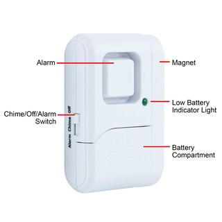 Foto 3 | Foto 3 | Alarma Para Ventanas Y Puertas Ge Personal Security, Paquete De 1 Unidad, Color Blanco - Venta Internacional.