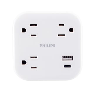 Foto 2 | Foto 2 | Extensor De Sobretensión Philips Ezfit De 3 Salidas Con Usb 12 W 980j - Venta Internacional.