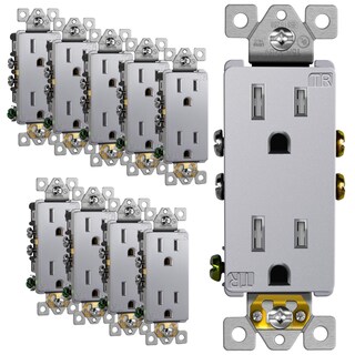 Foto 1 | Foto 1 | Enchufe Enerlites Elite Series 15 A 125 V Plateado (paquete De 10) - Venta Internacional.