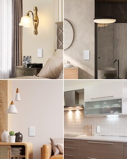 Foto 5 | Foto 5 | Placas De Pared Dewenwils De Metal Blanco Con Una Sola Palanca, Paquete De 2 - Venta Internacional.