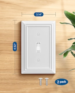 Foto 7 | Foto 7 | Placas De Pared Dewenwils De Metal Blanco Con Una Sola Palanca, Paquete De 2 - Venta Internacional.