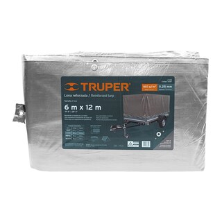 Foto 1 | Foto 1 | Lona Reforzada 6 x 12 m Truper color Gris