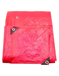 Foto 1 | Foto 1 | Lona Alfa de Polietileno Termosellada Reforzada Roja 90 gr 4x6 m