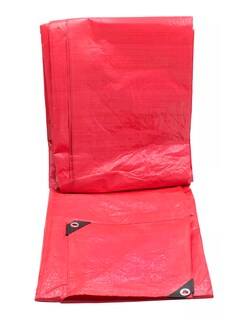 Foto 2 | Foto 2 | Lona Alfa de Polietileno Termosellada Reforzada Roja 90 gr 4x6 m