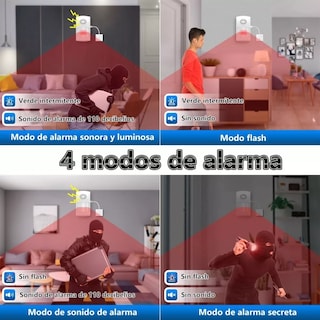 Foto 3 | Foto 3 | Sensor Movimiento Alarma De Seguridad Inalámbrica Wifi Eo Safe Imports Esi-11735 Blanco