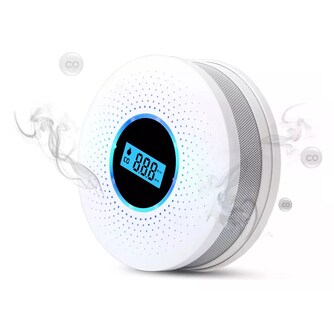 Foto 2 | Foto 2 | Detector De Gas/humo Co Alarma De Monóxido De Carbono Blanco