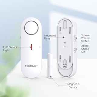 Foto 5 | Foto 5 | Alarmas De Puerta Tecknet Para Niños, Alarma De Seguridad Para Ventanas, Paquete De 3 - Venta Internacional.