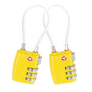 Foto 1 | Foto 1 | Candado para Maletas color Amarillo Aprobado por la Tsa 2 Piezas