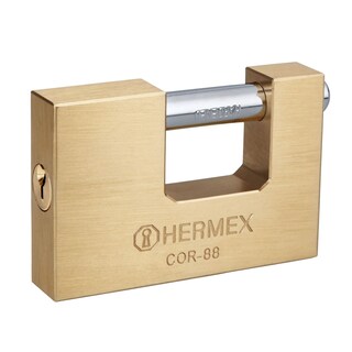 Foto 1 | Foto 1 | Candado Antipalanca 88mm Hermex Cuerpo de Latón Llave Tradicional