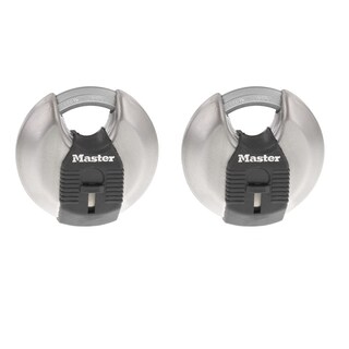 Foto 1 | Foto 1 | Candado Discus Master Lock M40xtccsen De Acero Con Llave Similar, 2 Unidades - Venta Internacional.