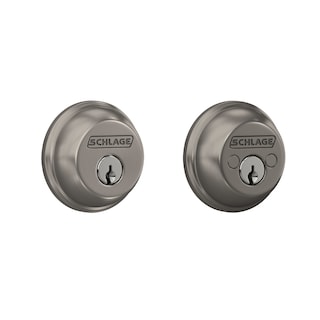 Foto 1 | Foto 1 | Deadbolt Schlage B62n619 Con Llave, 2 Caras, Níquel Satinado - Venta Internacional.
