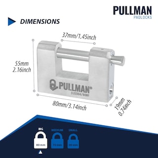 Foto 4 | Foto 4 | Candado Pullman Resistente Con Llaves Iguales 70 Mm (paquete De 2) Con 4 Llaves - Venta Internacional.