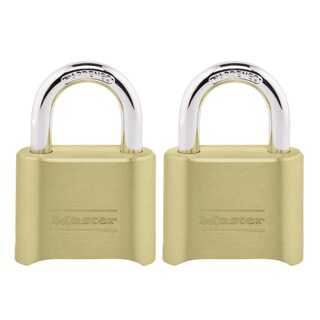 Foto 1 | Foto 1 | Cerradura De Combinación Master Lock 175ec2 De Latón Paquete De 2 - Venta Internacional.