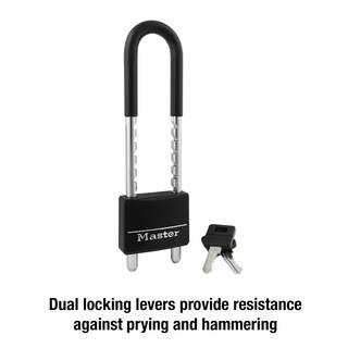 Foto 5 | Foto 5 | Grillete Ajustable Padlock Master Lock 527d Con Llave Negro - Venta Internacional.