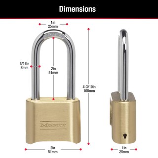 Foto 6 | Foto 6 | Cerradura De Combinación Master Lock 175dlh De Latón Para Exteriores - Venta Internacional.