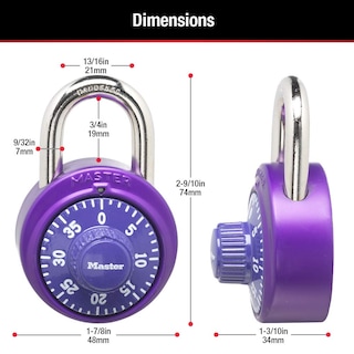Foto 6 | Foto 6 | Paquete De 2 Candados Combinados Locker Lock Master Lock 1530t - Venta Internacional.