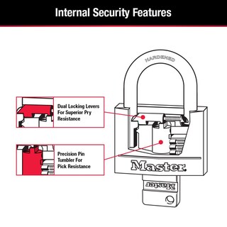 Foto 5 | Foto 5 | Llave Cubierta Padlock Master Lock 141t Para Exteriores Paquete De 2 - Venta Internacional.