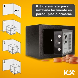 Foto 7 | Foto 7 | Caja Fuerte Kingsman de Seguridad Digital Pequeña con Ranura