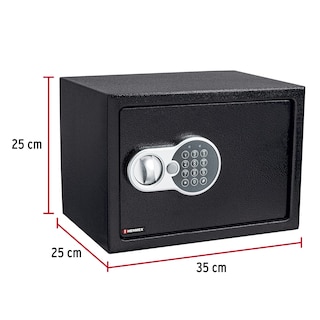 Foto 3 | Foto 3 | Caja Fuerte De Seguridad Electrónica Digital Y Llave Hermex 25x35x25 Cm