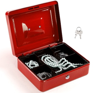 Foto 1 | Foto 1 | Caja Fuerte De Seguridad Para Dinero Cerradura Kishnell Color Rojo