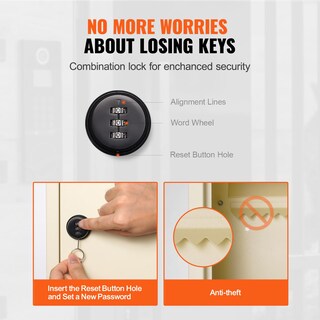 Foto 5 | Foto 5 | Buzón De Pared Vevor De Acero Pesado Con Cierre De Combinación - Venta Internacional.