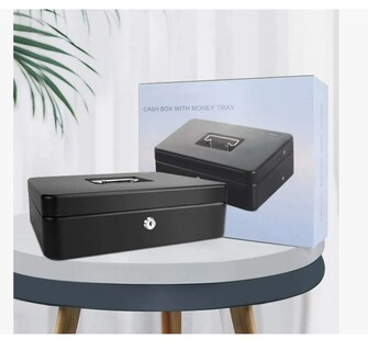 Foto 2 | Foto 2 | Caja Fuerte De Seguridad Metalica Para Dinero Con Llaves