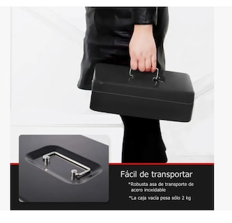 Foto 3 | Foto 3 | Caja Fuerte De Seguridad Metalica Para Dinero Con Llaves