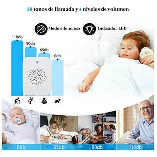 Foto 3 | Foto 3 | Timbre Video Wifi Inalámbrico Eo Safe Imports Esi-9551 Blanco