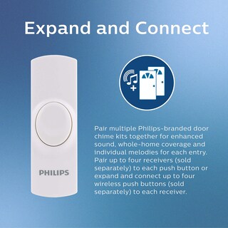 Foto 5 | Foto 5 | Kit De Timbre Inalámbrico Philips Des1120w/27 150 M Blanco - Venta Internacional.