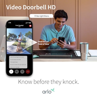Foto 4 | Foto 4 | Timbre De Vídeo Arlo Hd De Segunda Generación Inalámbrico/cableado Con Vista De 180° - Venta Internacional.