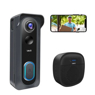 Foto 1 | Foto 1 | Timbre Inalámbrico Lab.g De Puerta Con Cámara, Funciona Con Alexa  Negro