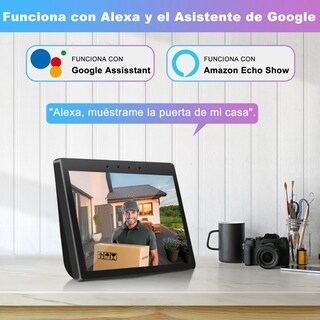 Foto 3 | Foto 3 | Timbre Inalámbrico Lab.g De Puerta Con Cámara, Funciona Con Alexa  Negro