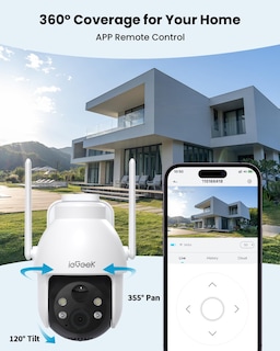 Foto 2 | Foto 2 | Cámara de Seguridad ieGeek 2K Solar Wifi Outdoor con Sensor de Movimiento - Venta Internacional