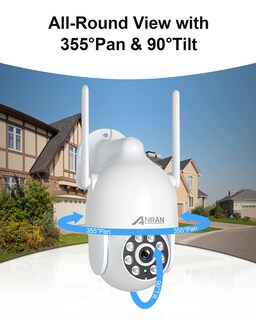 Foto 2 | Foto 2 | Cámara de Seguridad Anran P2 2k 2.4ghz Wifi Ptz con Foco Y Sirena - Venta Internacional