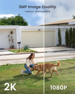 Foto 3 | Foto 3 | Cámaras de Seguridad ieGeek Wifi 2K para Exteriores con Sirena y Luz 2 Piezas - Venta Internacional